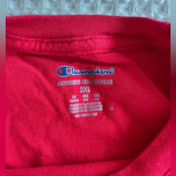 Champion Classic Red Cassette Graphic Short Sleeve Tee Size XXL - Picture 5 of 9